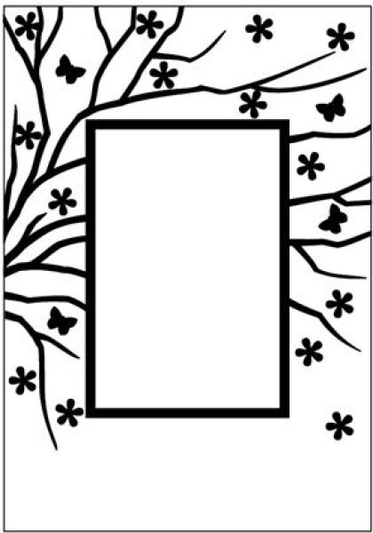 Embossing Folder - Rectangle Spring is in the air