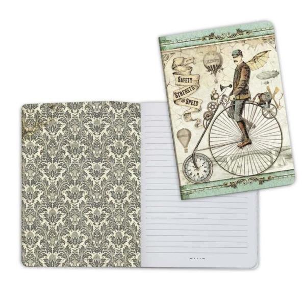 Stamperia A5 Notebook Voyages Fantastiques Bicycle