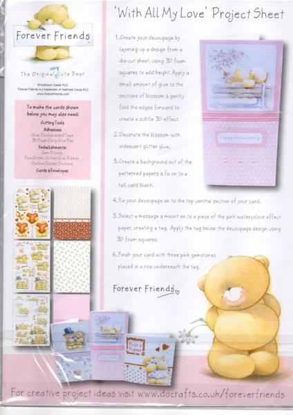 Forever Friends A4 With All My Love Decoupage Pack