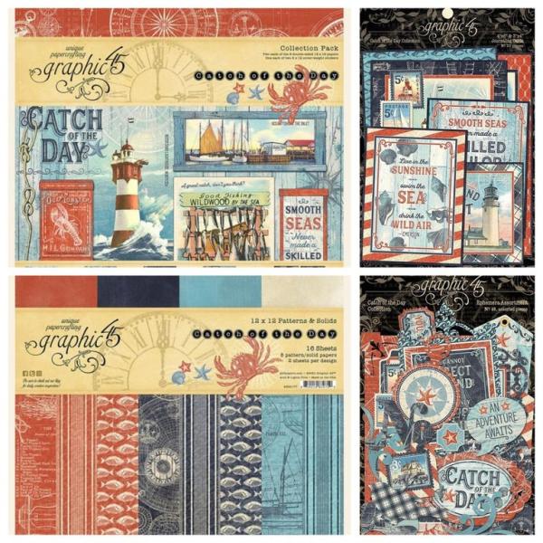 Graphic 45 Scrapbooking Kit Catch of the Day