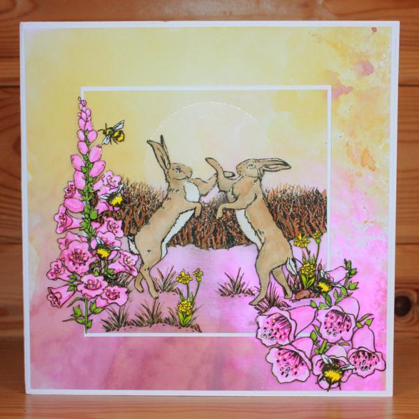 Hobby Art Clear Stamps Boxing Hares