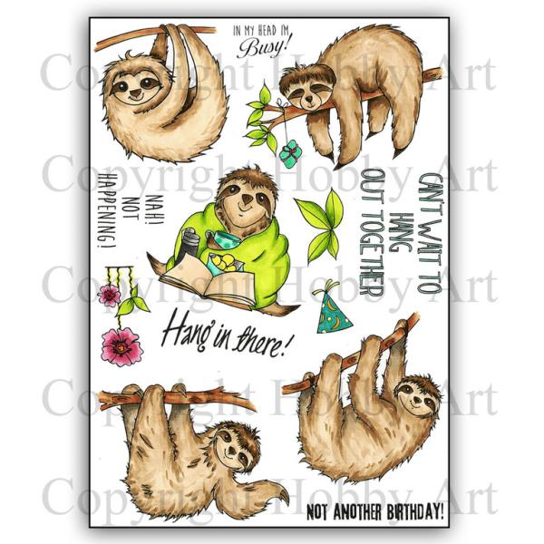 Hobby Art Clear Stamps Sloths