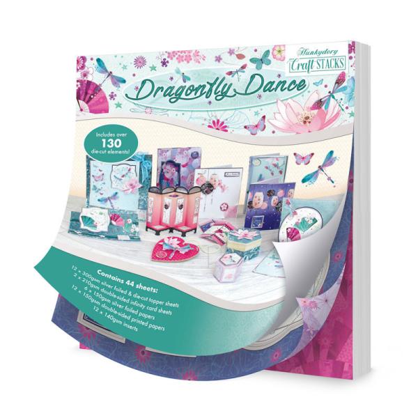 SALE Hunkydory 8x8 Dragonfly Dance Craft Stack