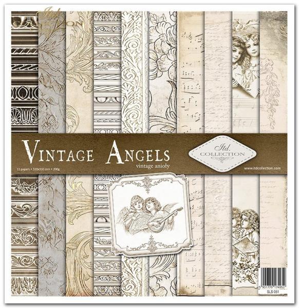 ITD Collection 12x12 Paper Pad Vintage Angels #051