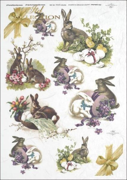 ITD Collection A4 Rice Paper Easter Decoration R0286