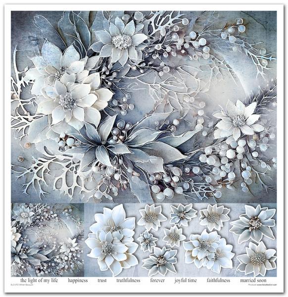 ITD Collection Paper Pad 12x12 Winter Bouquet #072