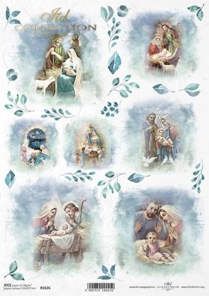 ITD A4 Rice Paper Holy Family #1626