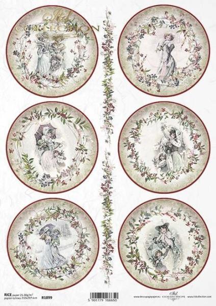 ITD A4 Rice Paper Victorian Holidays #1899