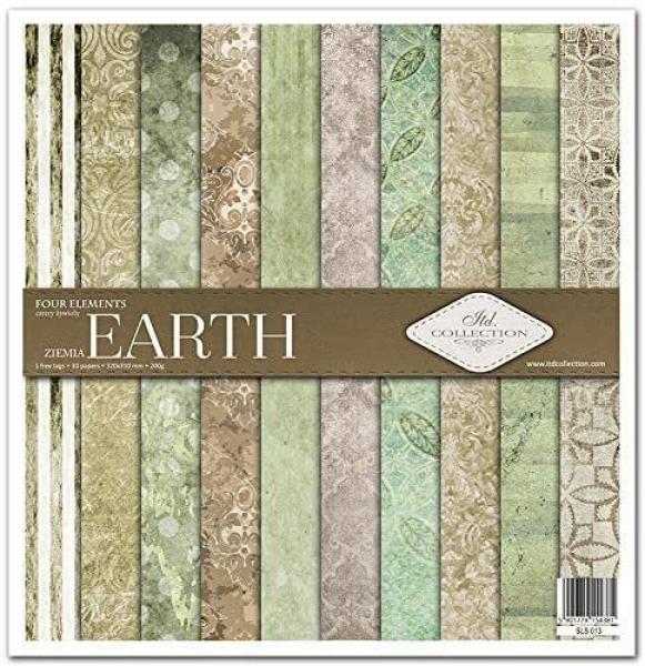 ITD Collection 12x12 Paper Pad Four Elements Earth