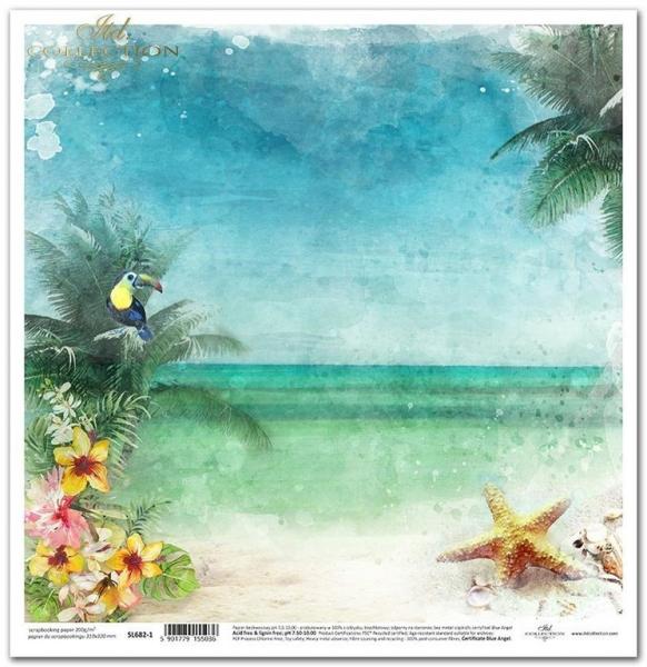 ITD Collection 12x12 Paper Sheet Tropical Dreams #682