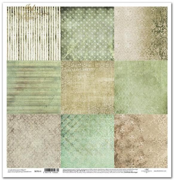 ITD Collection 12x12 Sheet Four Elements Earth #0711