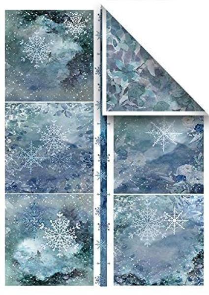 ITD Collection A4 Paper Pack Christmas in Blue