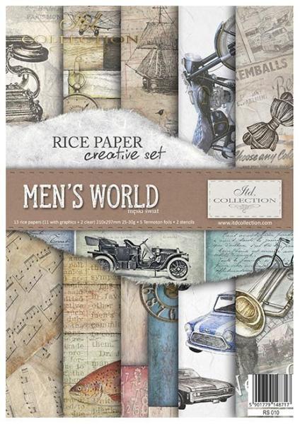ITD Collection A4 Rice Paper Creative Set Men´s World