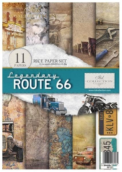 RP001 ITD Collection A4 Rice Paper Set Legendary Route 66