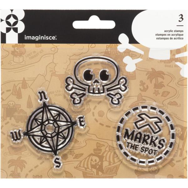 Imaginisce Clear Acrylic Stamp Pirate