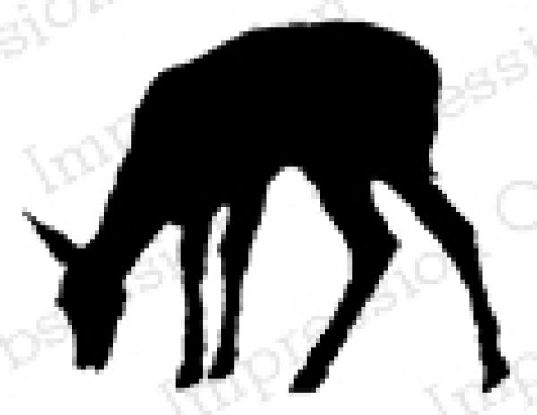 Impression Obsession Stamp Deer Silhouette #1