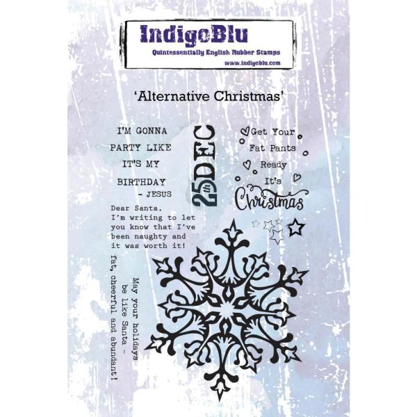 IndigoBlu Cling Mounted Stamps Alternative Christmas