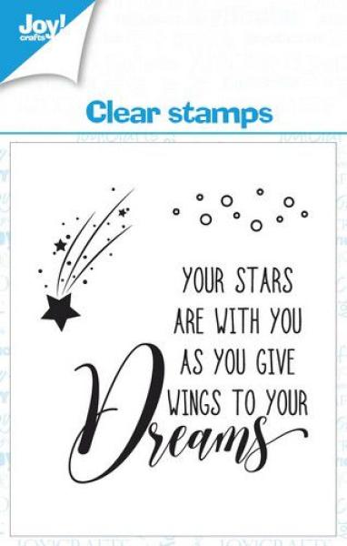 Joy Crafts Clear Stamp Sterne Text EN #0574