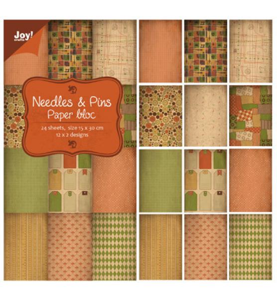 Joy!Crafts 15x30cm Paper Block Needles & Pins