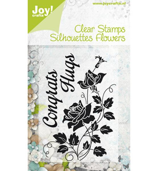 Joy!Crafts Clearstamp - Flowers 2 - Congrats - Hugs