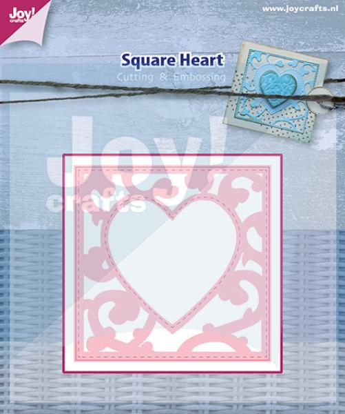 Joy Crafts Stanze Square Heart #6002/0445