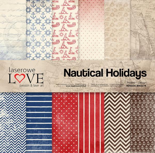 Laserowe LOVE 12x12 Paper Pack Nautical Holidays