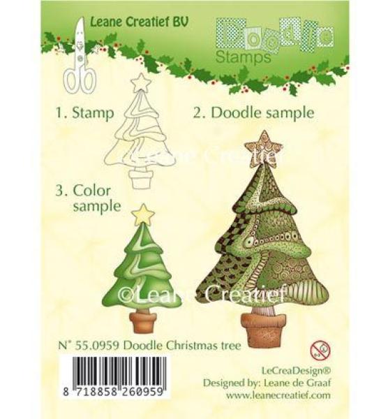 Leane Creatief Doodle Stamp Christmas Tree