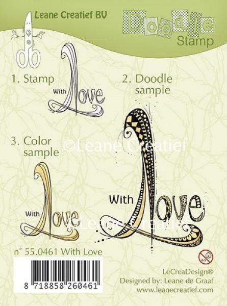 Leane Creatief Doodle Stamp With Love