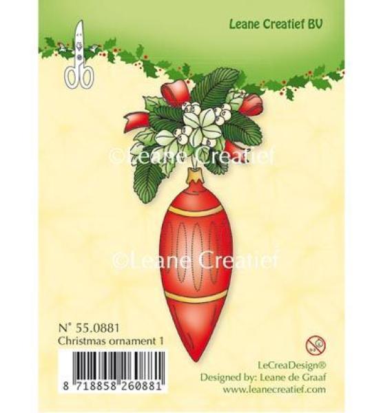 Leane Creatief Stamp Christmas Ornament #1