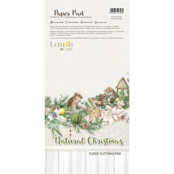 Lemon Craft 6x12 Pad Elements for Fussy Cutting Natural Christmas