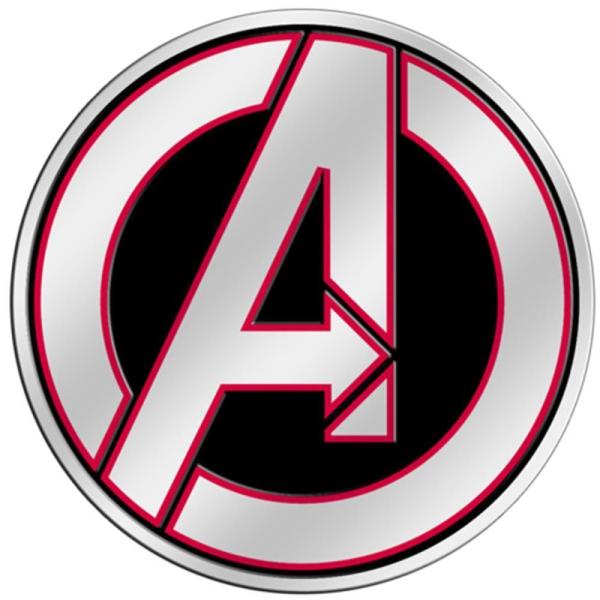 Licensed Embossed Metal Sticker Avenger Logo