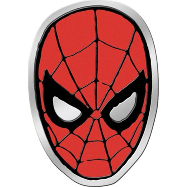 Licensed Embossed Metal Sticker Spiderman Mask