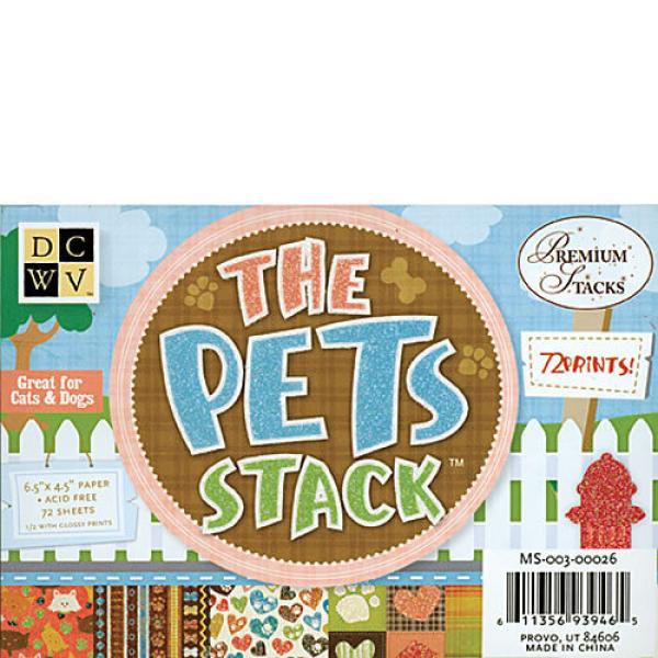 DCWV 6.5x4.5 Paper Pad The Pets Stacks