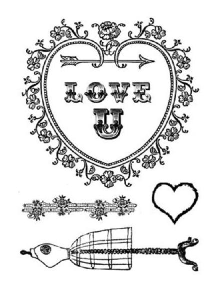 Marion Smith Designs - Love U Clear Stamp