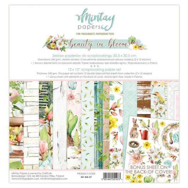 Mintay 12x12 Paper Pad Beauty in Bloom
