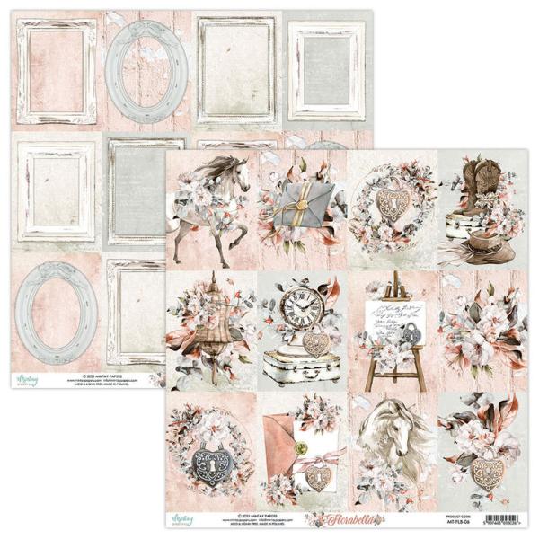 Mintay 12x12 Paper Sheet Florabella Cards #06