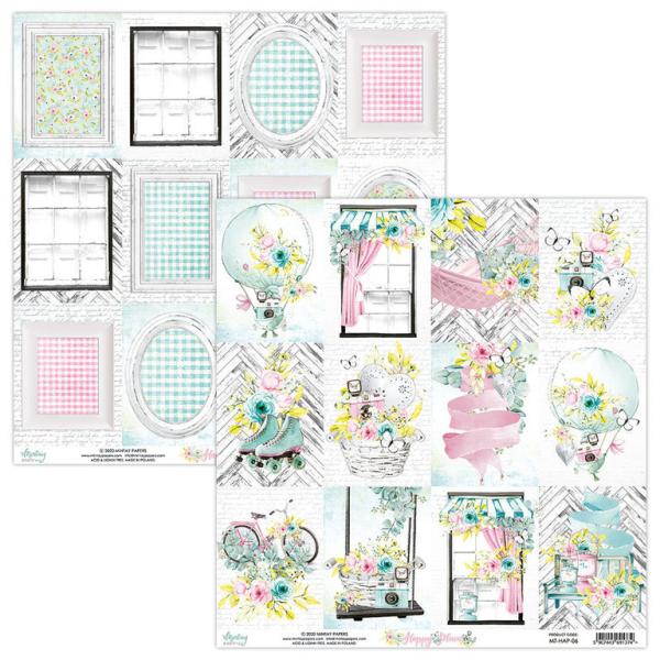 SET Mintay 12x12 Paper Sheet Happy Place Cards #06