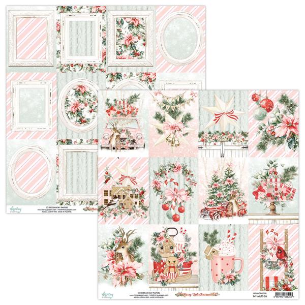 Mintay 12x12 Paper Sheet Merry Little Christmas Cards 06