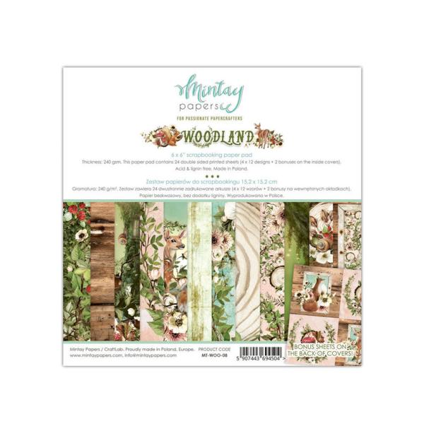 Mintay 6x6 Paper Pad Woodland