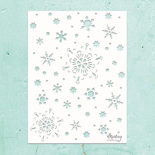 Mintay Kreativa 6x8 Stencil Snowflakes #23