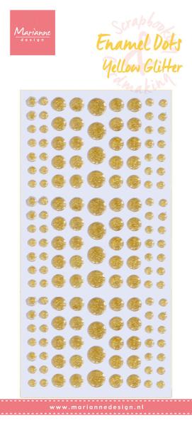 Marianne Design Enamel Dots Yellow Glitter (PL4530)