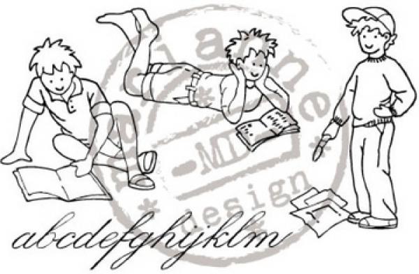 Marianne Design Clear Stamp Boys and Magazines TC0817