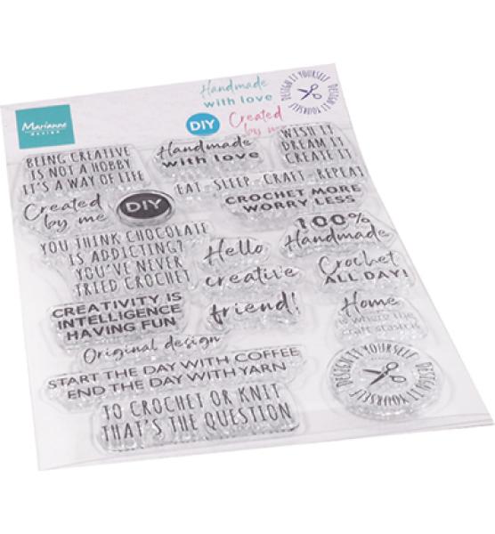 Marianne Design Clear Stamp Crafting Sentiments CS1072
