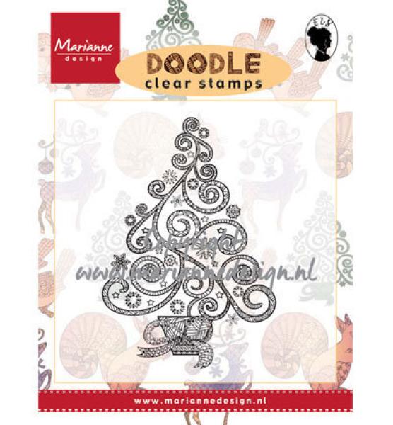 Marianne Design Clear Stamp Doodle Christmas Tree