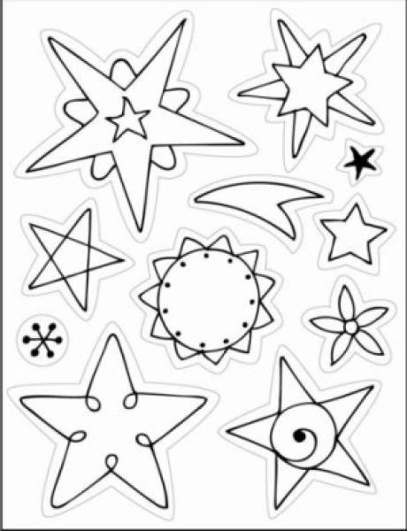 Marianne Design Clear Stamp Stars #EC0098