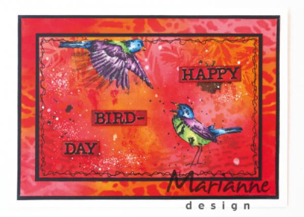 Marianne Design Cling Stamp Tiny's Birds #002