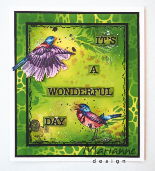 Marianne Design Cling Stamp Tiny's Birds #001