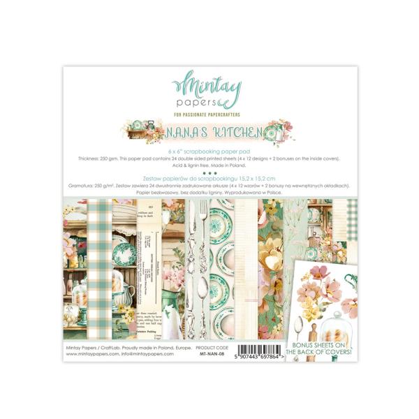 Mintay Papers 6x6 Paper Pad Nana´s Kitchen