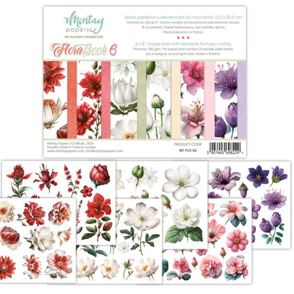 Mintay Papers 6x8 Paper Pad Flora Book 6