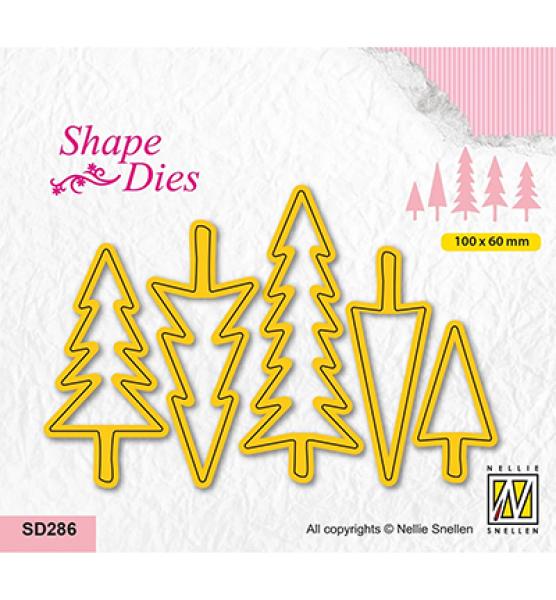 Nellie Snellen Shape Dies Christmas Trees #SD286